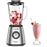 Moulinex Blendforce, Blender Glass 800W Powelix Glass Jug 1.75L | With 5 speeds, Pulse function, thermo-resistant glass pitch