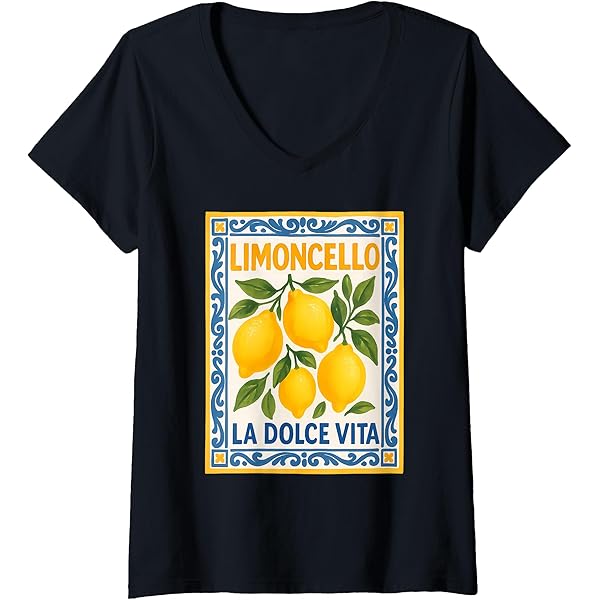 T-shirt Limoncello La Dolce Vita - Design Citron Italien, Pour Hommes Et Femmes, Coupe Classique