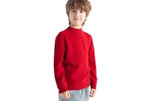 Chanyarn Garçon Fille 100% Laine Mérinos Pull 2025 Automne-Hiver Prêt-À-Porter Col Mi-Haut Manches Longues Pull en Tricot