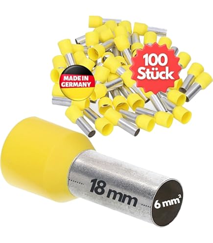 Kalitec AE1618BL - 100 Terminali Isolati, 16,0 Mm², Lunghezza 18 - Foto 5