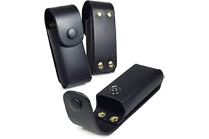 TUFF LUV Genuine Leather Case Sheath Pouch for Leatherman Rebar/Sidekick/Wingman WP400 - Black