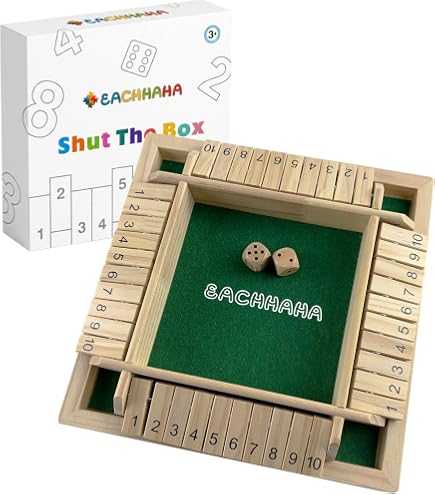 Goki jeu de dés Shut The Box 34 x 23,5 cm - Autre jeu de plein air Goki jeu de dés Shut The Box 34 x 23,5 cm - Autre jeu de plein air