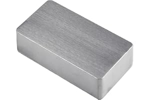 Jotekonoby Aluminium-Gehäuse, Metall, elektronisches Projektgehäuse, Instrumentengehäuse, silberfarben, Druckguss, mit Schrauben, IP54-Schutz für elektrische Geräte (112 x 60 x 31 mm)