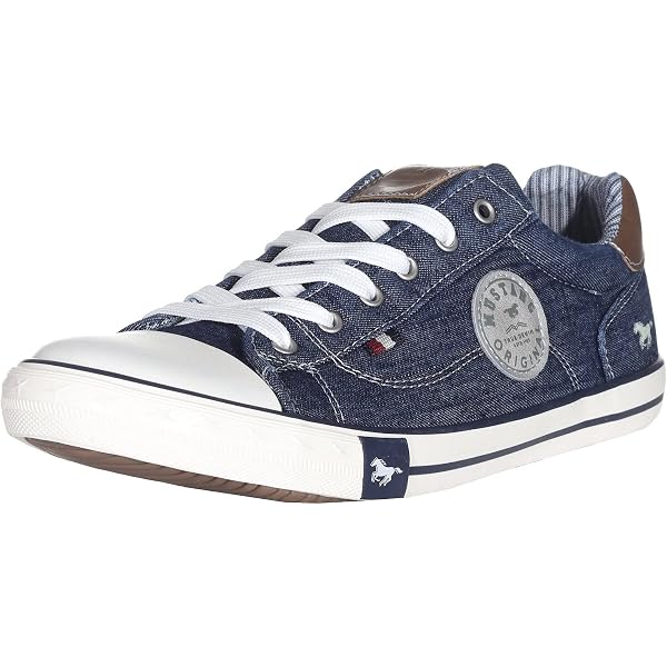 MUSTANG Damen Sneaker 1290-305 – Sportlicher Schnürer Mit Seitlichem Reißverschluss