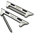 Max Watch Strap Adaptor for All Apple Watch Models Series 8/7/6/5/4/3/2/1. Easy Install to Band Width 20mm 22mm 24mm (42mm 44mm 45mm, Silver 24mm)
