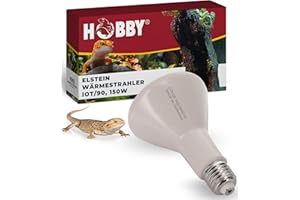 HOBBY Terraristik Elstein Strahler I IOT 90, 150 W I Keramischer Infrarot Dunkelstrahler zur Reptilien- und Insektenhaltung I Terrarium Wärmestrahler I langlebige Wärmelampe für Terrarien
