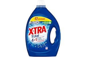 ATOTOP X•Tra Total - 47 lavages - Lessive liquide - 4 en 1 - Entretien du linge - Efficace dès 20°C - Propreté - Eclat - Fraîcheur - Economique - Emballage recyclable