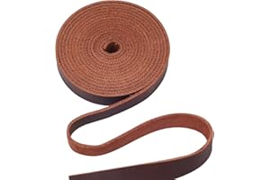 GORGECRAFT 2m Top Grain Real Leather Crazy Horse Leather String 12.5mm Wide Genuine AB Grade Cowhide Leather Strap 1.8mm Thick Flat Leather Strips for Crafts Tooling Wrapping Sewing Hobby, Peru