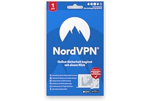 NordVPN, VPN Software for 1 Year and 6 Devices, Maximum Privacy & Internet Privacy Highest Security Standards, No Geoblocking, Access to +5200 Server, Box with Activation Code