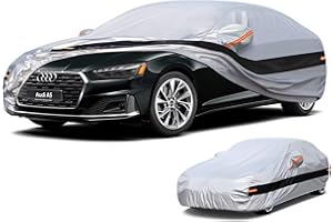 Holthly Autoabdeckung Passend für Audi A5 S5 RS5 Sportback Cabrio Coupe Limousine (2007-2025) 10 Schichten Vollgarage Auto Abdeckplane 100% Wasserdicht Autoplane Outdoor Autogarage