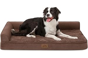 COZY KISS Panier Chien Grande Taille - Canapé Chien Orthopedique et Dehoussable (Taille-L-Type, L(107 * 76 * 19CM))