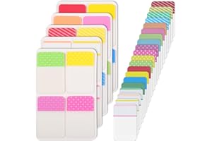 JIEYAO 400 Stück Haftstreifen,Kleine Seitenmarker Kleberegisterkarten Selbstklebend Page Marker Index Tabs Haftnotizen zum Markieren Haftmarker Klebezettel für Büro Dokumente Bücher Tagebuch Ordner