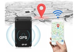 AYMBH Mini Magnetic GPS Tracker for Cars, Truck & Personal Use Real-Time Vehicle Locator with App Long Battery Life Anti-Theft Compact GSM SIM GPRS GPS for Kids, Pets, Wallets & Luggage GF-07 Tracker