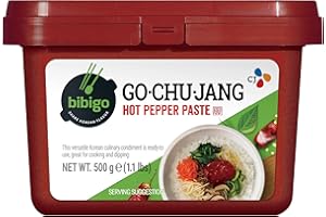 ‎BIBIGO Bibigo Gochu-Jang Chili Paste – Scharfe Paste aus Korea – Ideal zum Marinieren von Fleisch, für Reis oder Suppen – 1 x 500 g