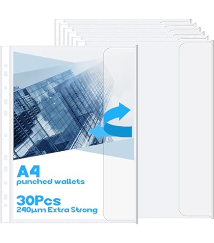 24 Stuks A4 Cut Flush Mappen, A4 Cut Flush Folders Plastic Hoezen