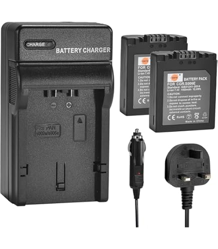 Wasabi Power Battery Charger For Panasonic CGR-D08, CGR-D14, CGR-D16, CGR-D28, CGR-D120, CGR-D210, CGR-D220, CGR-D320 : Camcorder Battery Chargers