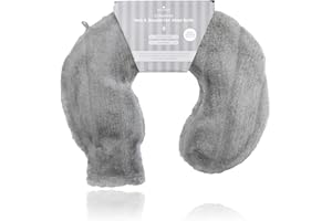 Revitale Fur Neck and Shoulder Rubber Hot Water Bottle (Slate Grey) British Standard, Soft Cover for Warmth & Comfort
