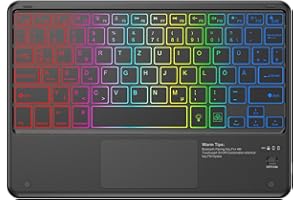 ‎KBCASE KBCASE Bluetooth Tastatur mit Touchpad,Wireless Bluetooth Keyboard Lightweight Portable Kabellose Tastatur Kompatibel for iPhone, iPad, Samsung, Lenovo, Huawei, Windows, Android, IOS,QWERTZ Layout