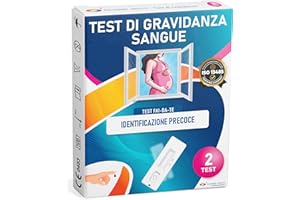 POLONORD ADESTE TEST GRAVIDANZA PRECOCE SU SANGUE Adeste - Rapido fai da te per la rilevazione dell'ormone hCG che indica una gravidanza in corso. Confezione da 2 test