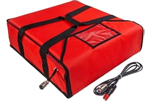 WarmBag von PizzaBag, elektrisch beheizbare Pizza Liefertasche, Transporttasche (45 * 45 * 12)