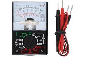 ChgImposs multímetro analógico eléctrico AC/DC corriente OHM decibelios voltímetro amperímetro con cables de prueba
