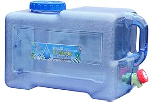 Easy-topbuy Camping avec Un Robinet Réservoirs d'eau Bidon d'eau Camping Jerrican Bidon avec Robinet Et Poignée Camping Réservoir d'eau Potable avec Bec Verseur en Plastique Epais 5L 8L