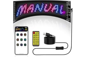ZKYMZL Display LED flessibile con telecomando e ricarica USB, regalo fai da te a LED per compleanni, Natale o feste