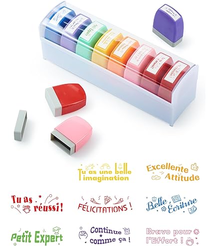 Lot De 6 Tampons De Motivation Pour Enseignant - Auto