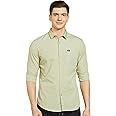 The Indian Garage Co Men Regular Fit Solid Full Sleeves Spread Collar Casual Shirt