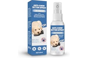 WERPOWER Bitter-Apple-Dog-Spray, Anti-Chew-Spray-for-Dogs, Natural Pet-Corrector-Spray-for-Dogs, Indoor & Outdoor Safe