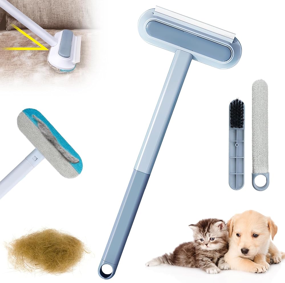 MADPET 4’ü 1 Arada Kedi Köpek Tüy Toplama Fırçası 1’li Set – Cam, Koltuk, Halı ve Kumaş Yüzeyler İçin Çok Yüzeyli Temizlik Aparatı – Evcil Hayvan Tüy Temizleyici Ergonomik Fırça