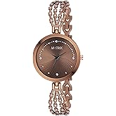 Matrix Daisy Collection | Stone Studded Dial with Designer Stone Studded Bracelet Chain Analog Watch for Women & Girls
