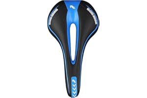Xrten Bicicletta Sellino, Sella della Bici in Gel Adatto per Mountain Bike da Corsa Blu