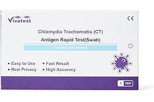 STI Test Kit Male and Female - 2-in-1 Chlamydia and Gonorrhea Sexual Health Home Test Kit | Antigen Rapid Swab STI Testing Kit Female and Male | Easy to Use STD Test Kit | Viva Test (Chlamydia Test)
