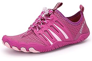 QIMAOO Barefoot Skin Water Shoes Socks, Men Women Quick Dry Water Sport Shoes, Unisex Aqua Shoes for Swim Surf Yoga Beach Running Boating Snorkeling Diving