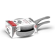 Zanetti DuraPietra Poêle Wok Induction 24 Cm Antiadhésive - Grise, Polyvalente Et Robuste Pour Toutes Cuisines