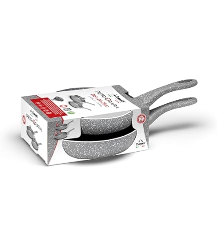 Padella Jumbo Antiaderente 32cm - Made In Italy, Fondo Rettificato, Alluminio - Foto 10