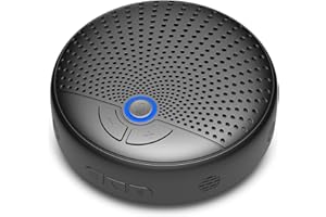 BALILA Conference Speaker and Microphone, Bluetooth Speakerphone with 4 AI Mics, 360° Pickup&Noise Reduction, Portable Conference Room Omnidirectional Microphone, Compatible with Leading Platforms