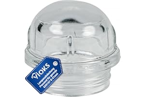 VIOKS Copertura della lampada di ricambio per Gorenje 639157 vetro di ricambio per forno 41 mm Ø - copertura calota forno in vetro Gorenje parti di ricambio - coperchio in vetro lampada da forno