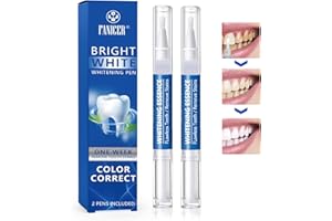 NAILGELER 2 Pièce Stylo Blanchiment Dents, Blanchiment Dentaire, Blanche les Dents Facilement, Nettoie et Éclaircit Utilisations Goutiere Dent, Dents Blanches à Domicile, Blanchiment des dents Facile