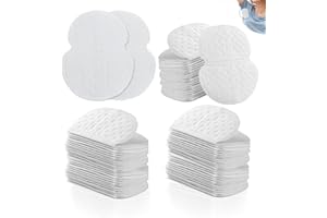 QHFlashbuy 120 Piezas Almohadillas Sudor Axilas,Almohadillas de Sudoración,parches antitranspirantes,Escondidas Absorción Sudor Protege tus Prendas,Absorbe el sudor y los olores para Mujeres y Hombres