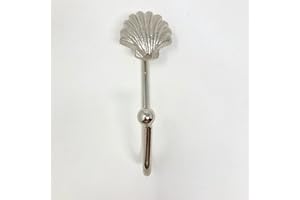 Knobs By Blossom Silver Sea-life Marine Nautical Hooks (8. Small Shell)