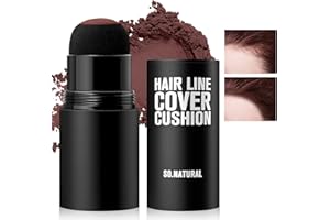 Boobeen Hairline Shadow Powder Stick, Hair Root Concealer Powder, Hair Touch Up Powder with Sponge, Instant Cover up Hair Powder for Thinning Grey