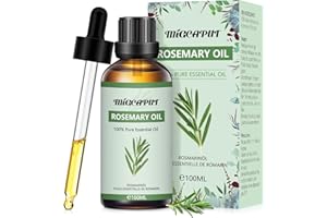 MIGCAPUT Olejek Eteryczny z Rozmarynu 100ML, 100% Czyste Naturalne Olejki Eteryczne do Aromaterapii, Olejek Rozmarynowy Klasy Terapeutycznej do Dyfuzora Nawilżacza, SPA, Masażu