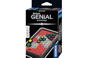 KOSMOS 684341 Einfach Genial Brain Games, Knobel-Spaß für 1 Person, Gehirn-Jogging mit 200 Aufgaben, Verschiedene Levels, handliche Box für unterwegs, Brain Teaser ab 8 Jahre, Konzentrationsspiel