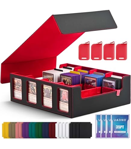 UAONO Trading Card Storage Box für Commander Display, 2400 MTG Deck