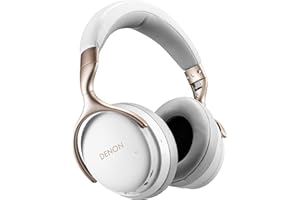DENON AH-GC30 - Auriculares inalámbricos con cancelación de Ruido (40 mm, Bluetooth), Color Blanco