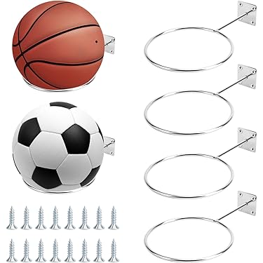 Supporti Per Palloni Trasparenti - 3 Pezzi In Acrilico - Per Calcio, Basket, Pallavolo - Display Da 13 Cm