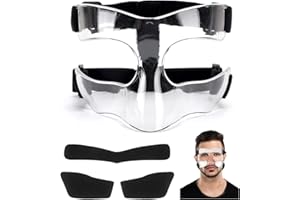 STFALI Máscara Protectora para la Nariz, Ajustable, máscara Protectora Transpirable con Relleno, Apta para Adolescentes, Deportes de Baloncesto, fútbol, Accesorios
