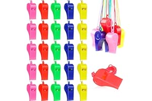 ZIOYA 72 Pezzi Fischietti in Plastica Fischietto da Allenamento Coach Sporting Fischietto Colorato per Bambini con Cordino Fischietti Compleanno Bambini per Sport Feste Addestramento Cani